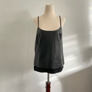 JBRAND Leather Cami Top